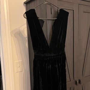 Free People velvet jumpsuit
